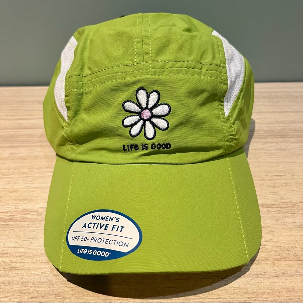 Life Is Good Lime Green Active Cap